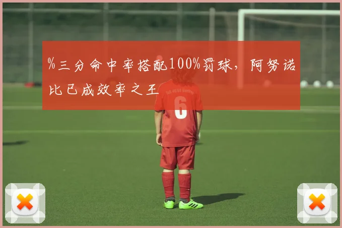 %三分命中率搭配100%罚球，阿努诺比已成效率之王