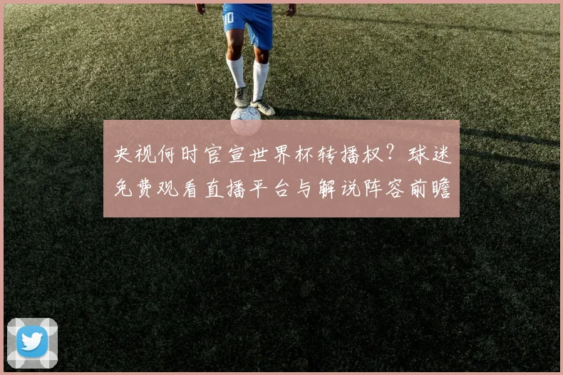 央视何时官宣世界杯转播权？球迷免费观看直播平台与解说阵容前瞻